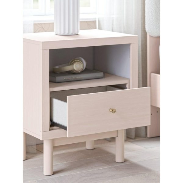 1-Drawer Nightstand With Usb Charging  |  Nightstands Bedroom Nightstands