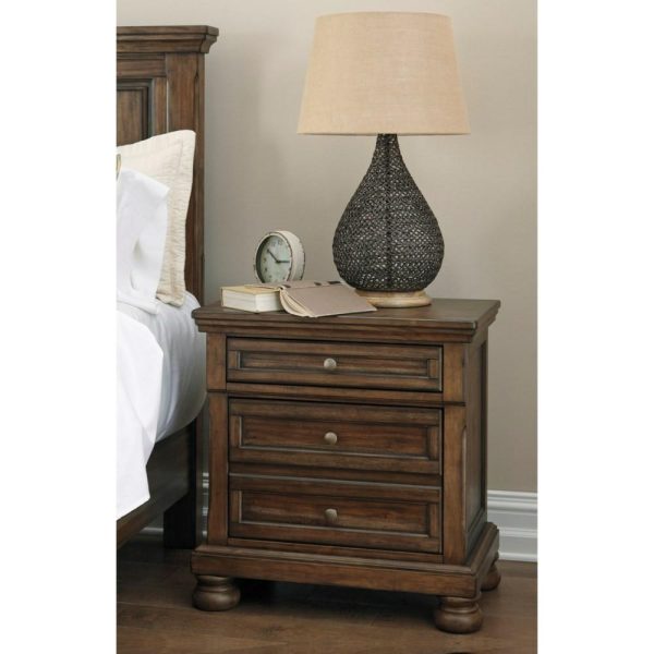 2-Drawer Nightstand With Hidden Felt-Lined Jewelry Drawer  |  Nightstands Bedroom Nightstands