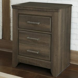 2-Drawer Nightstand With Pewter Accent Hardware  |  Nightstands Bedroom Nightstands