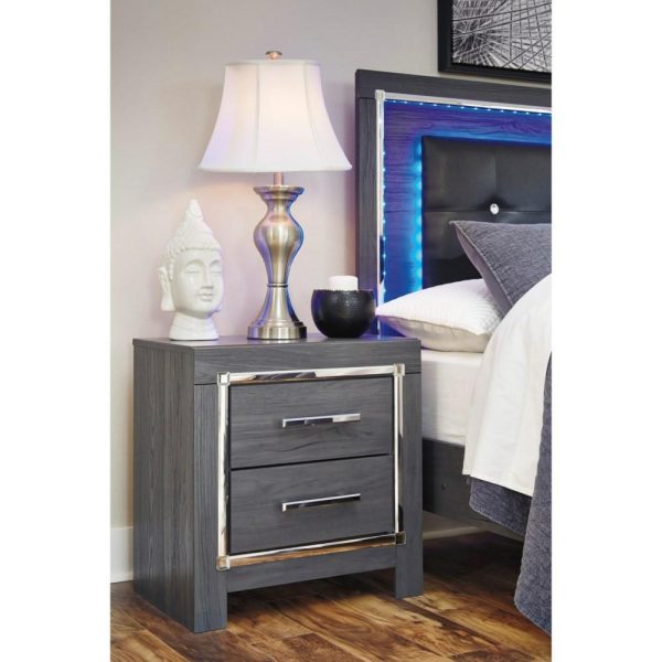 2 Drawer Nightstand With Usb And Wireless Charging  |  Nightstands Bedroom Nightstands