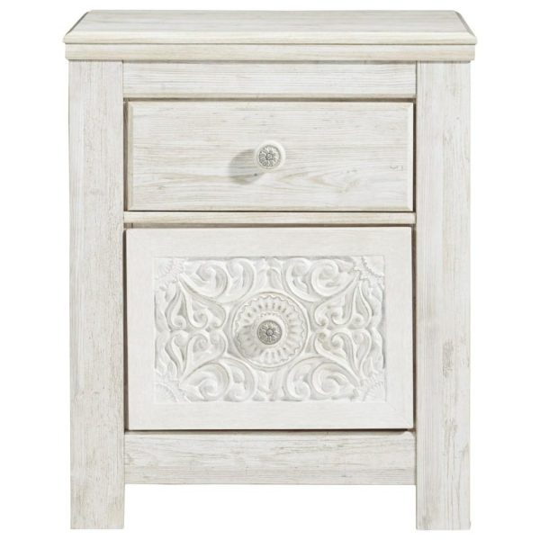 2-Drawer Nightstand With Usb Port  |  Nightstands Bedroom Nightstands