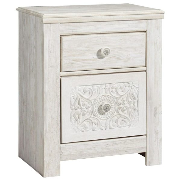 2-Drawer Nightstand With Usb Port  |  Nightstands Bedroom Nightstands