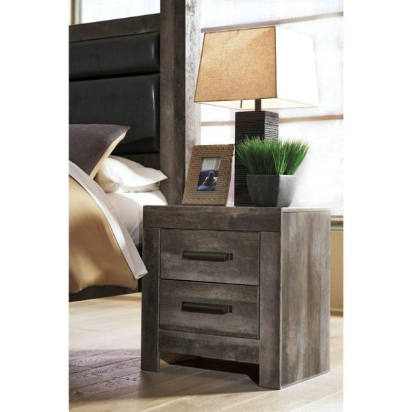 2-Drawer Nightstand With Usb Ports  |  Nightstands Bedroom Nightstands