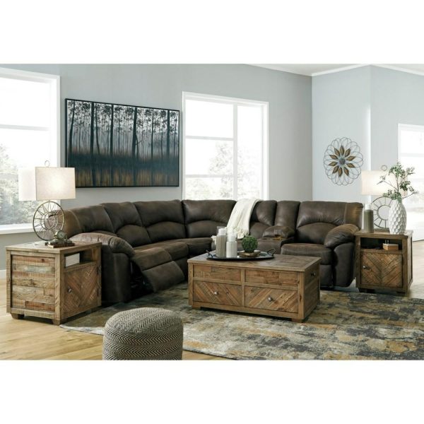 2-Piece Reclining Corner Sectional With Center Console  |  Sectional Sofas Living Room Sectional Sofas