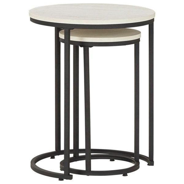 2-Piece Round Nesting Accent Table Set  |  End & Side Tables End & Side Tables End & Side Tables