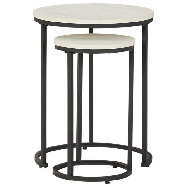 2-Piece Round Nesting Accent Table Set  |  End & Side Tables End & Side Tables End & Side Tables