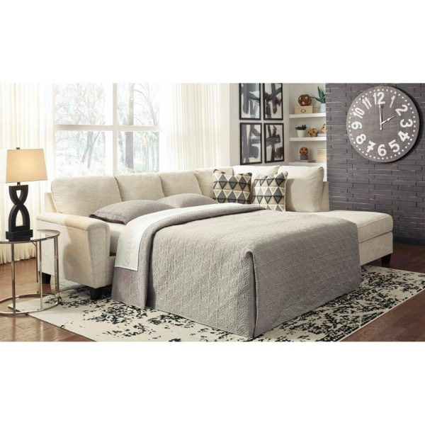 2-Piece Sectional W/ Right Chaise And Sleeper  |  Sleeper Sofas Living Room Sleeper Sofas