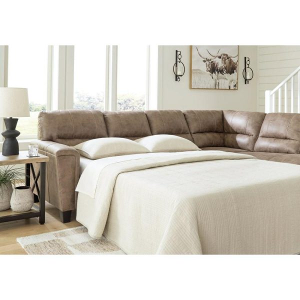 2-Piece Sectional W/ Sleeper And Right Chaise  |  Sleeper Sofas Living Room Sleeper Sofas