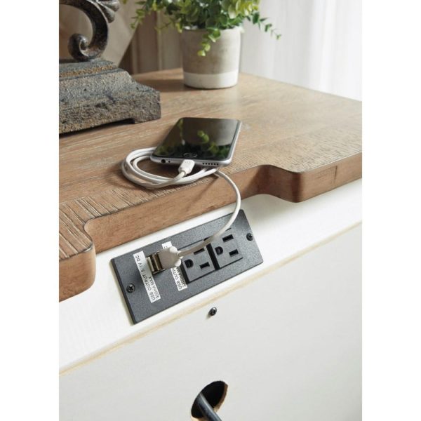 3-Drawer Nightstand With Outlet And Usb Ports  |  Nightstands Bedroom Nightstands