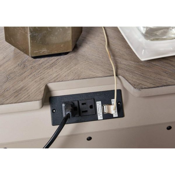 3-Drawer Nightstand With Outlets And Usb Charging  |  Nightstands Bedroom Nightstands