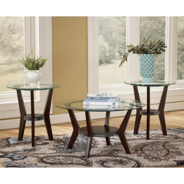 3-In-1 Group Occasional Tables With Glass Tops  |  Occasional Table Sets Living Room Occasional Table Sets