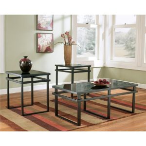 3-In-1 Pack With Cocktail Table & 2 End Tables With Metal Frame  |  Occasional Table Sets Living Room Occasional Table Sets