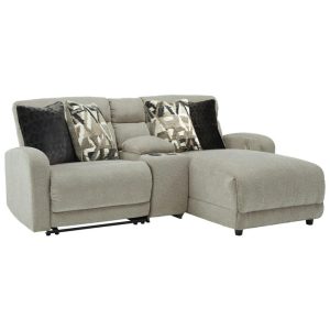 3-Piece Power Reclining Sectional With Chaise And Console  |  Sectional Sofas Living Room Sectional Sofas