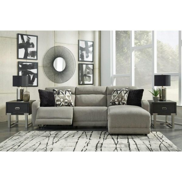 3-Piece Power Reclining Sectional With Press Back Chaise  |  Sectional Sofas Living Room Sectional Sofas