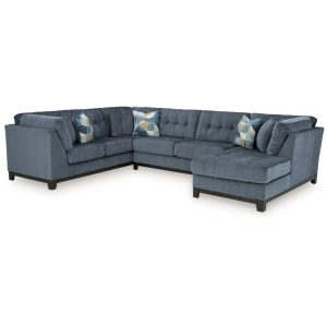 3-Piece Sectional With Chaise  |  Sectional Sofas Living Room Navy