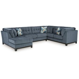 3-Piece Sectional With Chaise  |  Sofas Living Room Navy