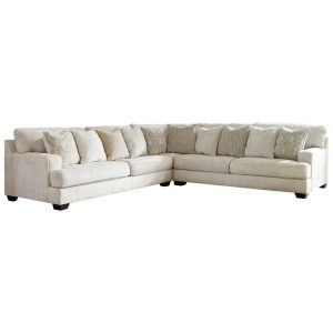 3-Piece Sectional With Scatterback Accent Pillows  |  Sofas Living Room Sectional Sofas