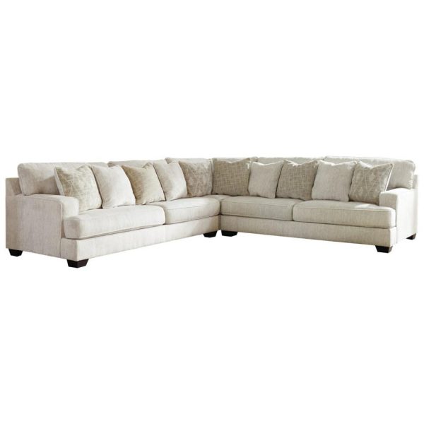 3-Piece Sectional With Scatterback Accent Pillows  |  Sofas Living Room Sectional Sofas