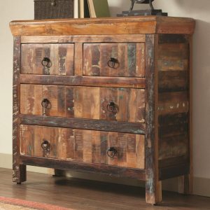 4 Drawer Reclaimed Wood Cabinet  |  Accent Cabinets Accent Cabinets Accent Cabinets