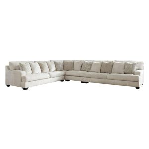 4-Piece Sectional With Scatterback Accent Pillows  |  Sofas Living Room Sectional Sofas