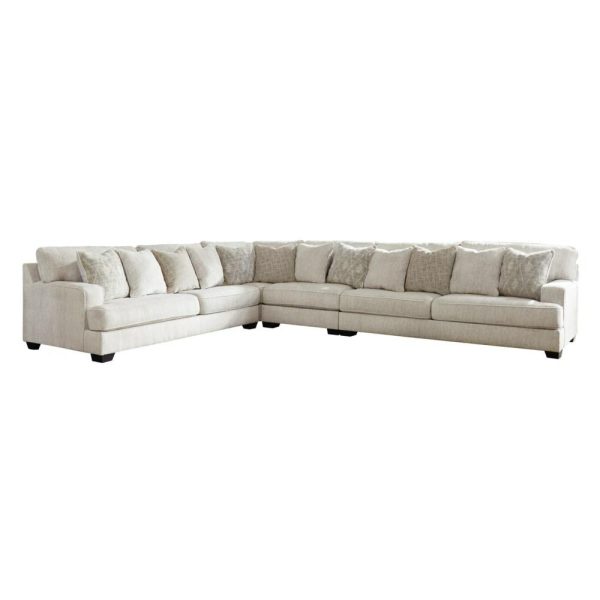 4-Piece Sectional With Scatterback Accent Pillows  |  Sofas Living Room Sectional Sofas