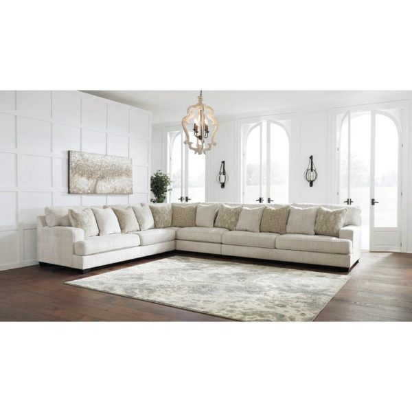 4-Piece Sectional With Scatterback Accent Pillows  |  Sofas Living Room Sectional Sofas