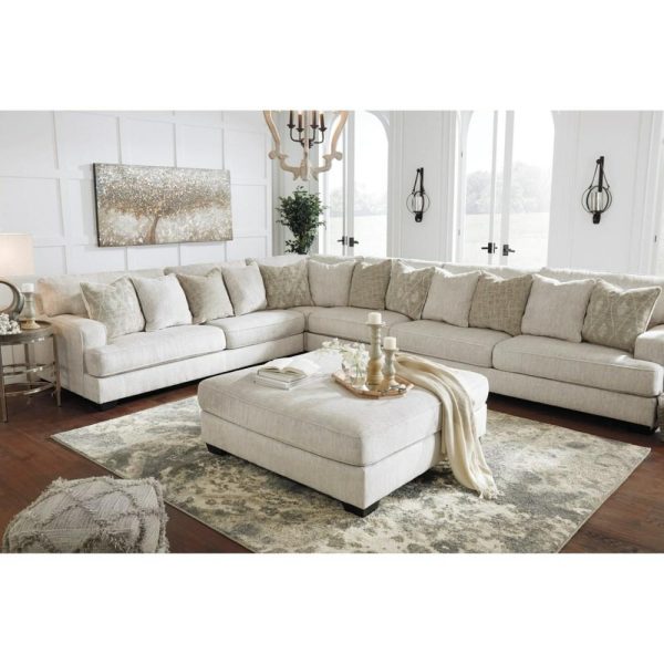 4-Piece Sectional With Scatterback Accent Pillows  |  Sofas Living Room Sectional Sofas