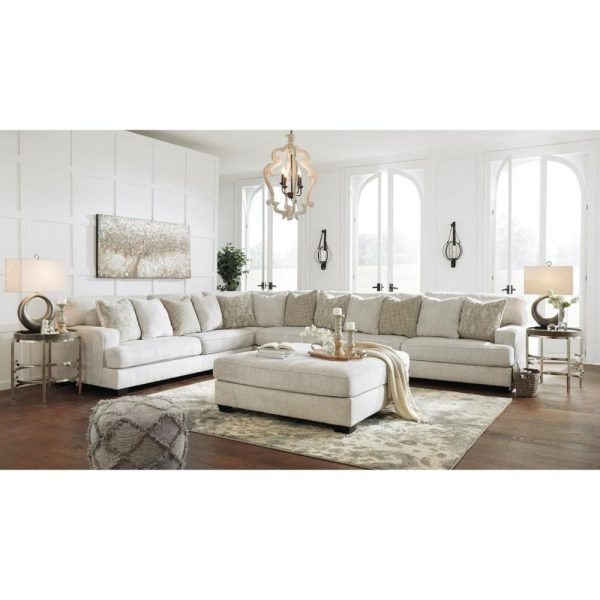 4-Piece Sectional With Scatterback Accent Pillows  |  Sofas Living Room Sectional Sofas