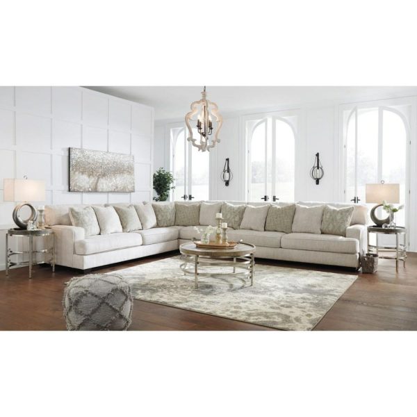 4-Piece Sectional With Scatterback Accent Pillows  |  Sofas Living Room Sectional Sofas