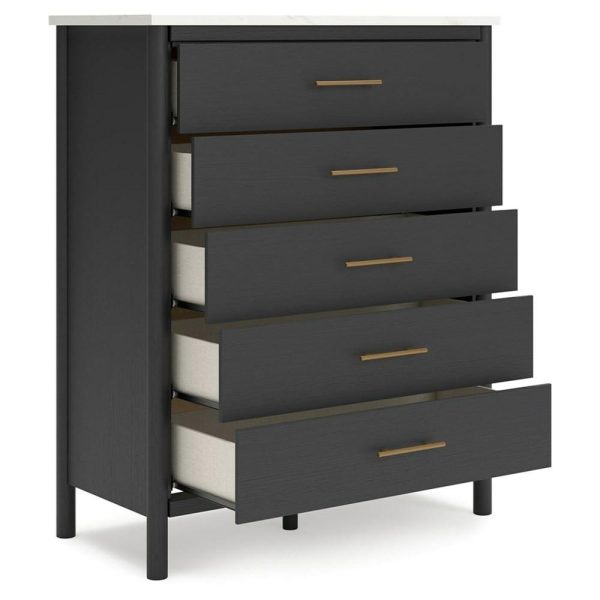 5-Drawer Chest With Marble-Look Top  |  Chest Of Drawers Bedroom Chest Of Drawers