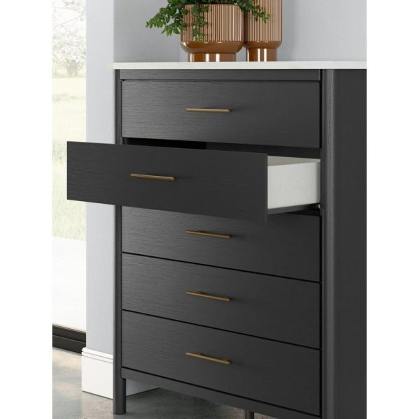 5-Drawer Chest With Marble-Look Top  |  Chest Of Drawers Bedroom Chest Of Drawers