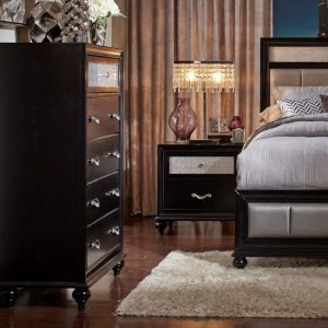 5 Drawer Chest With Metallic Acrylic Top Drawer Front  |  Chest Of Drawers Bedroom Chest Of Drawers