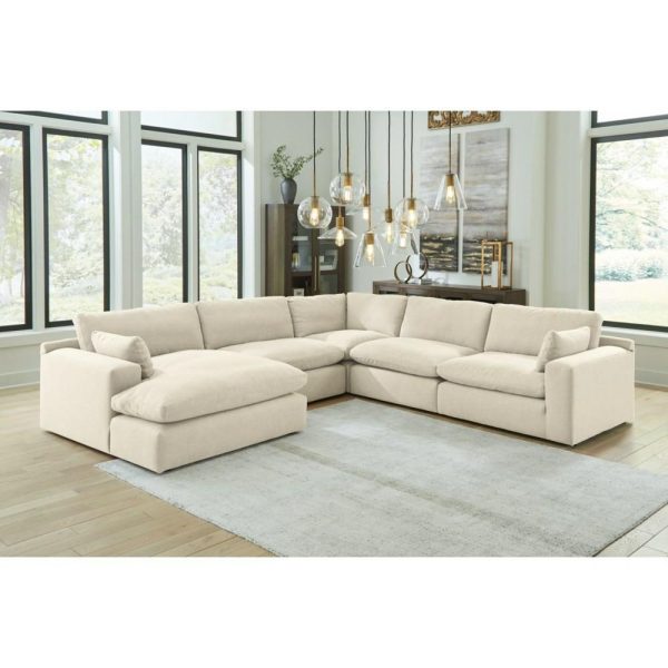 5-Piece Modular Sectional With Chaise  |  Sectional Sofas Living Room Linen