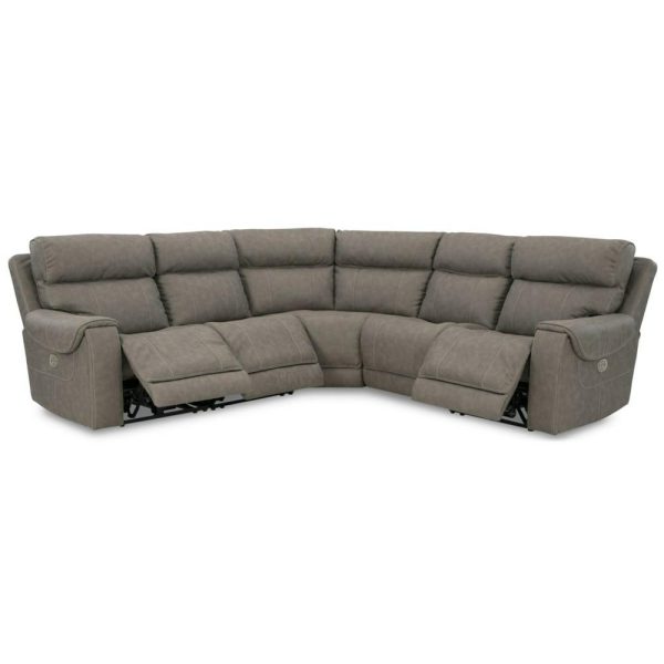 5-Piece Power Reclining Sectional With Pop-Out Cup Holders  |  Sectional Sofas Living Room Sectional Sofas