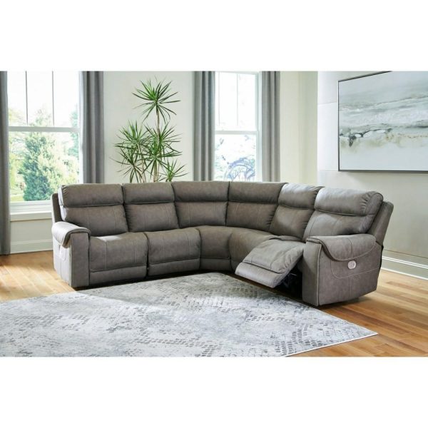 5-Piece Power Reclining Sectional With Pop-Out Cup Holders  |  Sectional Sofas Living Room Sectional Sofas