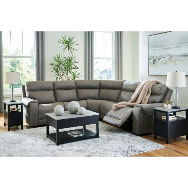 5-Piece Power Reclining Sectional With Pop-Out Cup Holders  |  Sectional Sofas Living Room Sectional Sofas