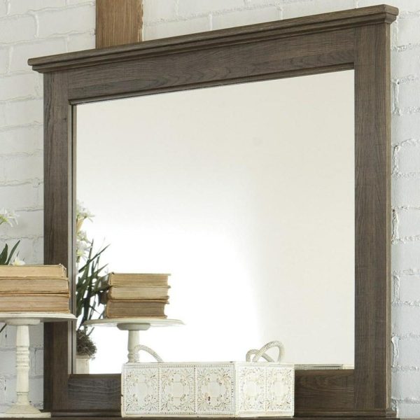 6-Drawer & 1-Door Dresser And Mirror Set  |  Mirrored Dressers Bedroom Mirrored Dressers