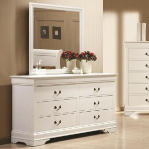 6 Drawer Dresser And Mirror  |  Mirrored Dressers Bedroom Mirrored Dressers