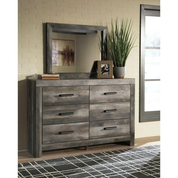 6-Drawer Dresser And Mirror Set  |  Mirrored Dressers Bedroom Mirrored Dressers