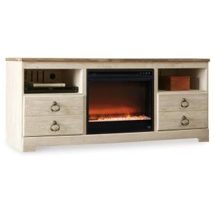 64″ Tv Stand With Electric Fireplace  |  Tv Stands Living Room Tv Stands