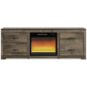 72″ Rustic Tv Stand With Electric Fireplace  |  Tv Stands Living Room Tv Stands