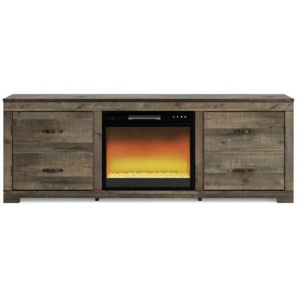 72″ Rustic Tv Stand With Electric Fireplace  |  Tv Stands Living Room Tv Stands