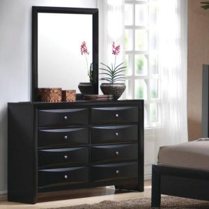 8 Drawer Dresser & Vertical Mirror  |  Mirrored Dressers Bedroom Mirrored Dressers