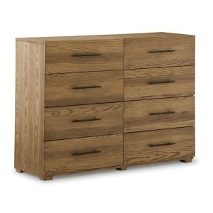 8-Drawer Dresser With Oak Veneer  |  Dressers Bedroom Dressers