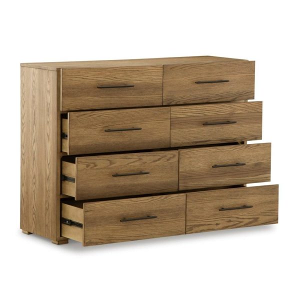 8-Drawer Dresser With Oak Veneer  |  Dressers Bedroom Dressers