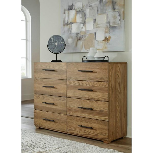 8-Drawer Dresser With Oak Veneer  |  Dressers Bedroom Dressers