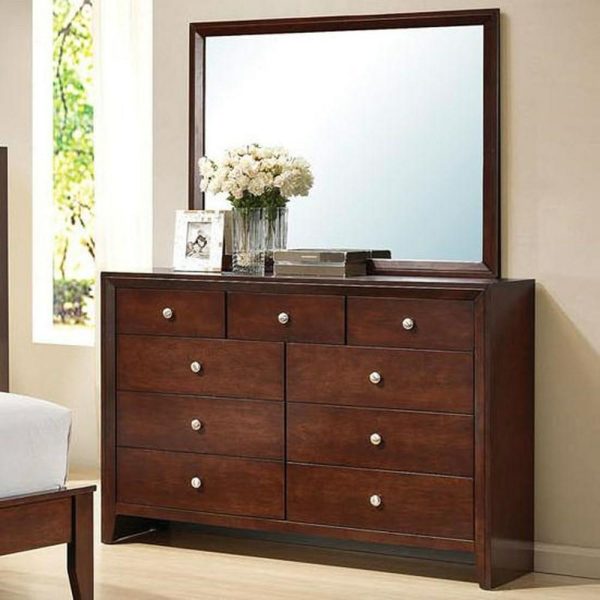 9 Drawer Dresser With Mirror  |  Mirrored Dressers Bedroom Mirrored Dressers