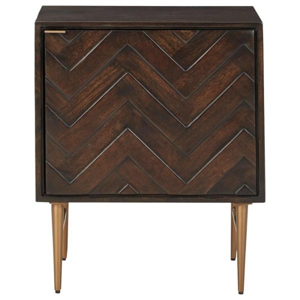 Accent Cabinet With Chevron Pattern Door  |  Accent Cabinets Accent Cabinets Accent Cabinets