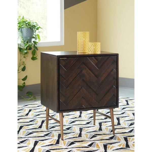 Accent Cabinet With Chevron Pattern Door  |  Accent Cabinets Accent Cabinets Accent Cabinets