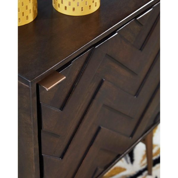 Accent Cabinet With Chevron Pattern Door  |  Accent Cabinets Accent Cabinets Accent Cabinets